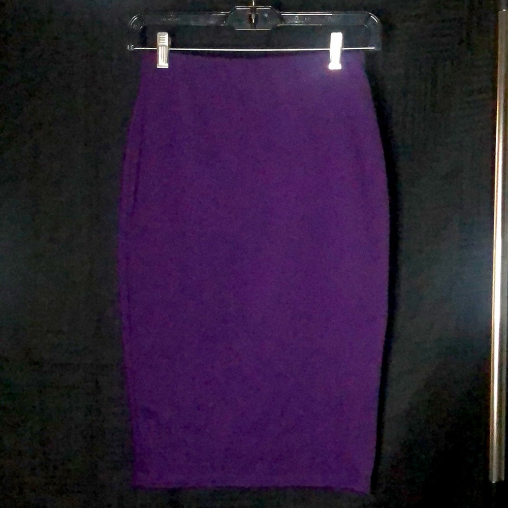 Purple Pencil Skirt